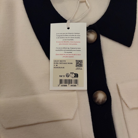 Sezane Betty Cardigan NWT - Picture 3 of 8